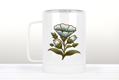Morning-glory flower clipart |Vintage Summer flower graphics Product Image 3