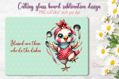 Cute chicken and funny quote cutting board sublimation png Product Image 1