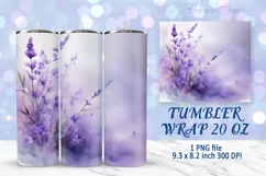 Flowers tumbler wrap | Summer Tumbler sublimation designs Product Image 13