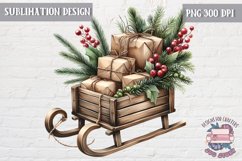 Rustic Christmas PNG Sublimation Wooden Cozy clipart Product Image 1