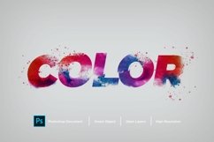 Color Text Effect Layer Style Design Template Product Image 1