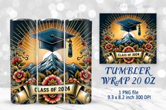 Class of 2024 Sublimation | Graduation tumbler wrap designs Product Image 1