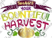 Share Your Bountiful Harvest Sign Sublimation Print File PNG Product Image 2