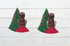 Christmas girl PNG Sublimation design Product Image 2