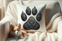 Dog paw imges |Valentines day Sublimation clipart sketch png Product Image 4