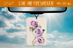 3d Floral Air Freshener Car| Car air freshin sublimating png Product Image 1