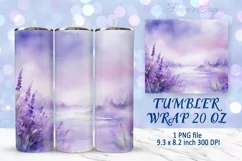 Flowers tumbler wrap | Summer Tumbler sublimation designs Product Image 14