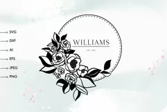 Frame nonogram SVG PNG Flower family frame SVG Family name Product Image 1