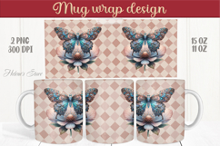 Cute butterfly mug wrap sublimation 15oz 11oz | Summer vibes Product Image 1