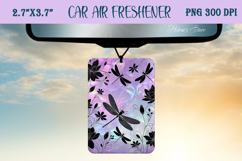 Iridescent dragonfly Air Freshener Car sublimating png Product Image 1