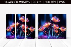 Magic Flower Sublimation Tumbler Wrap Product Image 1