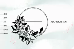 Frame nonogram SVG PNG Flower family frame SVG Family name Product Image 2