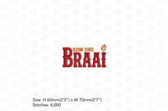 Kom Ons Braai Bundle | 3&quot; x 3&quot; Hoop | 3 designs Product Image 2