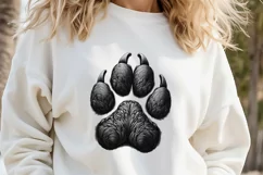 Dog paw imges |Valentines day Sublimation clipart sketch png Product Image 3