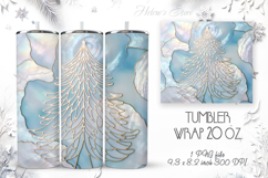 Christmas tree tumbler wrap 20oz sublimation | Magic forest Product Image 1
