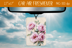 3d Floral Air Freshener Car| Car air freshin sublimating png Product Image 1