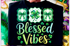 St Patricks Day Png, Blessed Vibes Png Product Image 1