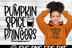 SVG - Pumpkin Spice Princess - SVG PNG EPS DXF Product Image 2