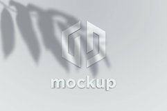 Minimal Logo Mockup With Realistic Leaves Shadow Effects Product Image 1