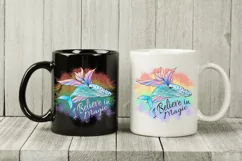 Magical Whale Print |Whale Design | Miracles | Rainbow Color Product Image 4