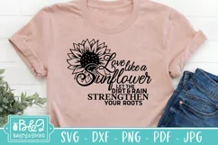 Sunflower Saying SVG - Motivational Quote SVG - Love Quote Product Image 3