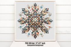 Christmas snowflakes clipart|Cute Winter flower shirt design Product Image 2