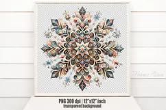 Christmas snowflakes clipart|Cute Winter flower shirt design Product Image 2