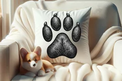 Dog paw imges |Valentines day Sublimation clipart sketch png Product Image 4