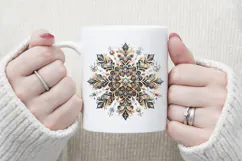 Christmas snowflakes clipart|Cute Winter flower shirt design Product Image 1