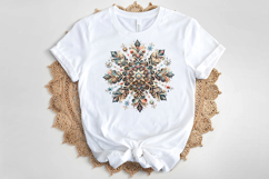Christmas snowflakes clipart|Cute Winter flower shirt design Product Image 4