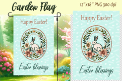 Easter Garden Flag Sublimation |Religious sublimation design Product Image 1