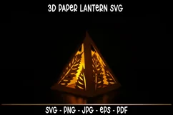 Autumn Lantern SVG I Autumn paper cut SVG I Luminaries SVG Product Image 2