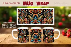 Flower cat Mug Sublimation png| Flowers cat |Art cat bouquet Product Image 3