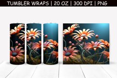 Magic Flower Sublimation Tumbler Wrap Product Image 1