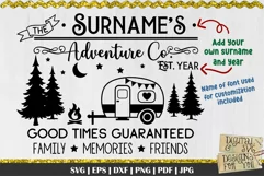 Adventure Co. | Camper SVG | Camp sign SVG| Camping SVG Product Image 2