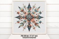 Christmas snowflakes clipart|Cute Winter flower shirt design Product Image 2
