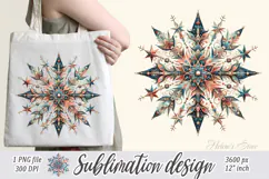 Christmas snowflakes clipart|Cute Winter flower shirt design Product Image 1