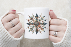 Christmas snowflakes clipart|Cute Winter flower shirt design Product Image 3