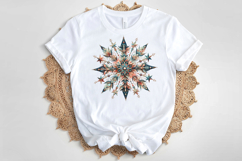 Christmas snowflakes clipart|Cute Winter flower shirt design Product Image 4