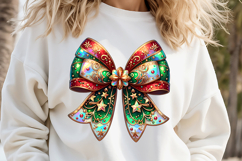 Christmas coquette bows designs BUNDLE | Iridescent bow png Product Image 10