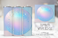 Light aqua pastel tumbler 20oz wrap sublimation design png Product Image 1