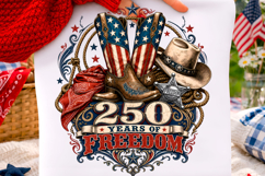 250 Years of Western Cowgirl PNG Product Image 1