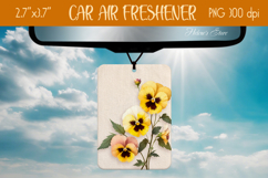 3d Floral Air Freshener Car| Car air freshin sublimating png Product Image 1