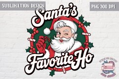 Christmas Sublimation Design PNG Funny Quote Santa Elf Lama Product Image 1