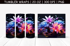 Magic Flower Sublimation Tumbler Wrap Product Image 1