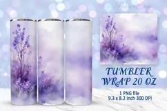 Flowers tumbler wrap | Summer Tumbler sublimation designs Product Image 17