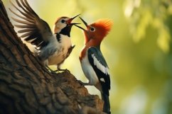 Couple of Bird's Background Wallpaper Product Image 1