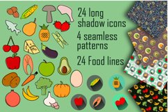 icons for proper nutrition and patterns Product Image 1