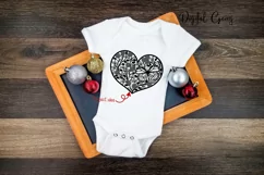 Butterfly heart paper cut design SVG / DXF / EPS / PNG files Product Image 6
