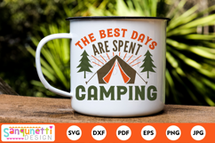 The best days are spent camping adventure SVG Product Image 1